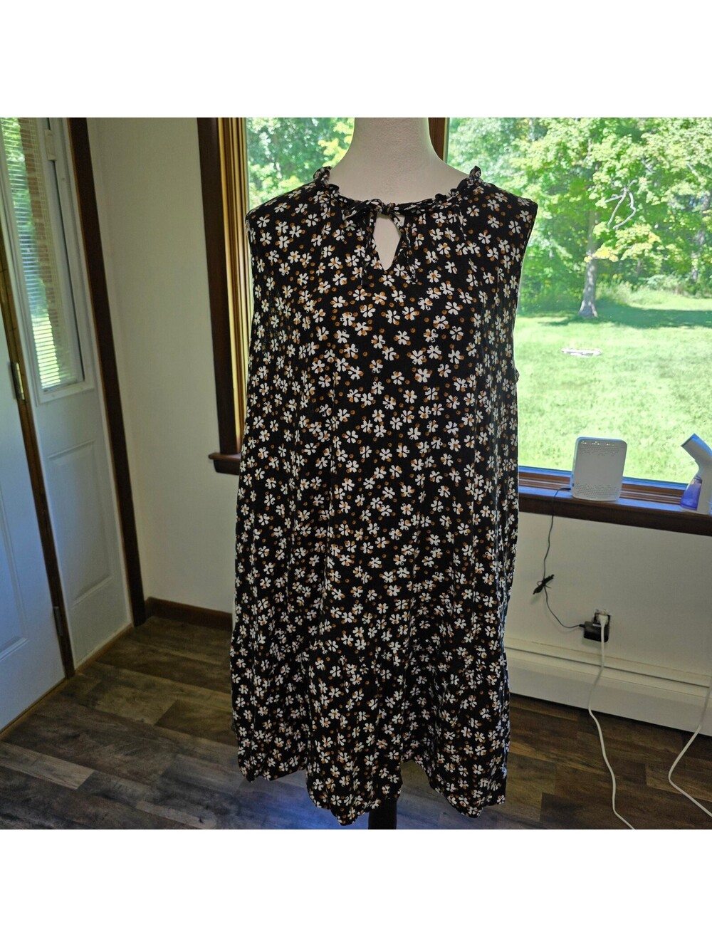 Sonoma linen womens shift dress floral fall pattern